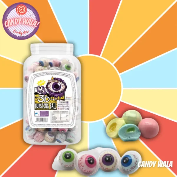 Bonfire Eyeball Candy Explosion 3D Bursting Fruit Punch