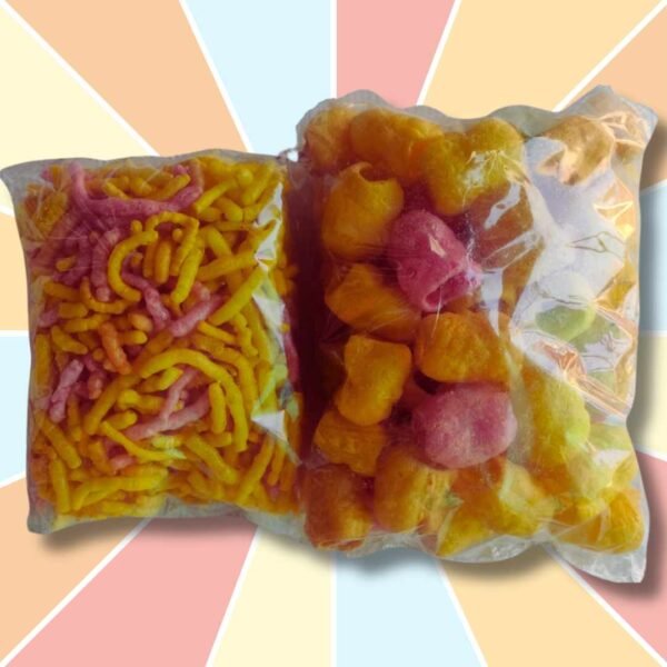 Colourful round papad poppadoms (Pack of 2)
